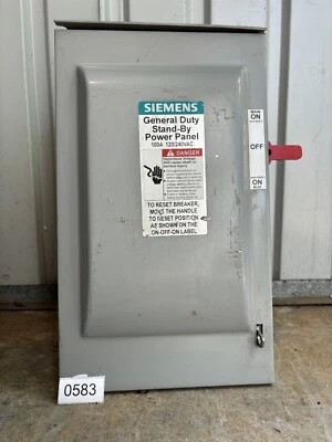 Siemens DTLNF213NR General Duty Stand-By Power Panel 100 Amp - Image 1 of 4