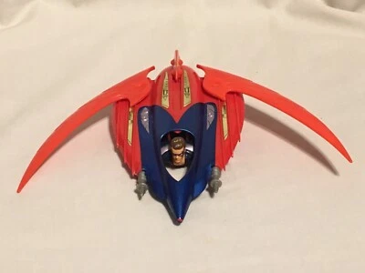 Rare DC Comics Vintage Batman & Robin Plane Retractable Wings 7.5" Plastic 1997 - Image 1 of 4