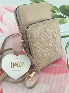 Beautiful IMOSHION Quilted Faux Leather Cross Body Purse Handbag NWT - Picture 1 of 11