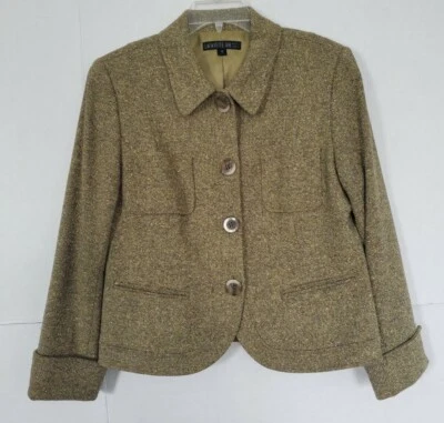 Lafayette 148 New York Conjunto Traje Chaqueta Lana 10 Falda 8 B45 Foto 1 de 4