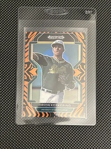 2022 Panini Prizm Draft Picks Baseball Orion Kerkering Tiger Stripe 25/99 - Picture 1 of 2