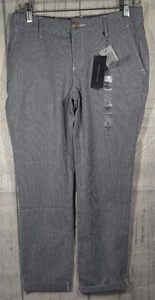 Tommy Hilfiger Chino Pants Womens 2 Blue Striped Hampton Slim Fit 30x26 Heritage - Picture 1 of 7