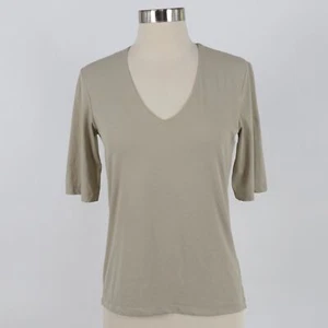 Closed T-Shirt Tee Top Womens M Medium Nude Beige V-Neck Stretch - Picture 1 of 11