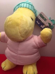 WOODSTOCK Pink Puffer Jacket Peanuts 2024 CVS Natale Vacanze Peluche TikTok NUOVO - Foto 1 di 6
