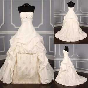 Victorian Wedding Dresses Taffeta Vintage 1960s Country Sweetheart Bridal Gowns - Picture 1 of 11