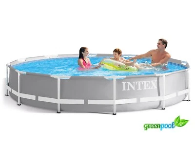 6 in 1 Set Green Pool Frame Pool Gartenpool Schwimmbecken 366 x 76 cm  Intex - Bild 1 von 4