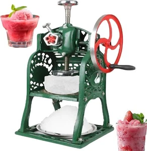 Manual Snow Ice Shaver Machine Snow Cones Machine Ice Crusher Maker For Slush - Picture 1 of 9