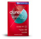 Durex Extra Sensitive Lubricated Ultra Thin Premium Condoms, Close Fit, 12 Ct, F