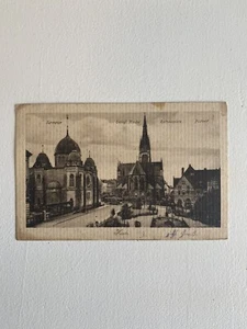 Ak Dortmund Hörde. Rathausplatz u. Synagoge. 1916 Postamt - Bild 1 von 3