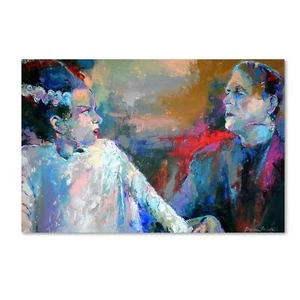 Frankenstein and His Wife by Richard Wallich, 16x24-Inch Canvas Wall Art - Picture 1 of 7