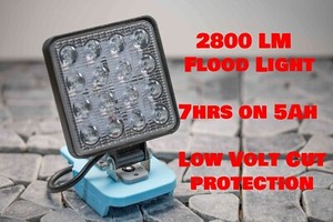 18V Li-ion LED Work Light Torch Workshop Flashlights Camping for Makita Battery
