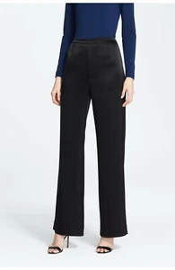SZ 10 ST. JOHN COLLECTION OCEANA KATE LIQUID SATIN PANTS $595 NWT - Picture 1 of 3