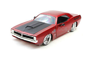 Jada Kustoms 1970 Plymouth Cuda Red New Without Box 1/24 Diecast  Cars