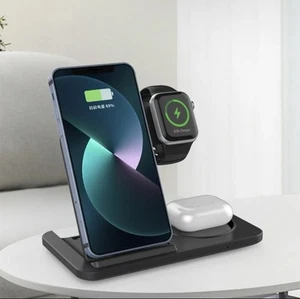 3 in 1 Wireless Charger stand for Iphone, AirPods and Apple watch - Picture 1 of 7