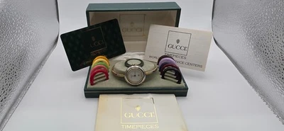 Gucci 11/12  Lady's Watch with Twelve Interchangeable Bezels in Gucci Box/Papers - Image 1 of 4