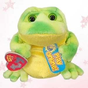 ⭐️ JUMPS 2.0 ⭐️ 2007 TY Beanie Babies FROG 🐸 MWMT'S - Imagen 1 de 6