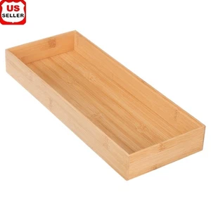 Organizer Cassetto Bambù Impilabile Cucina Bagno Ufficio Portaoggetti Ecofriendly - Foto 1 di 6