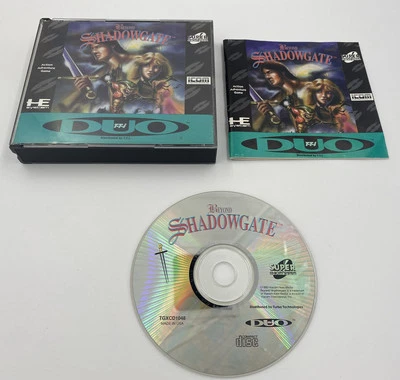 BEYOND SHADOWGATE Turbo Grafx 16 CD Turbo Duo Estuche, Disco con Manual Vendedor de EE. UU. Foto 1 de 4