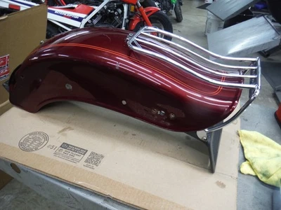 Harley-Davidson Softail Standard 2000 guardabarros trasero FXST OEM con bastidor recto Foto 1 de 4