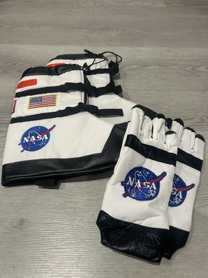 Aeromax Astronaut NASA Space Boots Kids Costume Size Large Shoe Covers & Gloves - Image 1 of 4