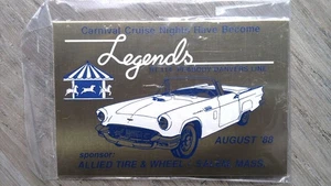Daytona Trophy Legends August '88 Metal Plaque Allied Tire Salem - Picture 1 of 2