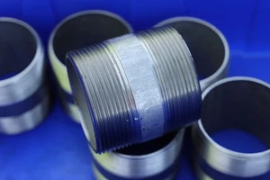 EDELSTAHL 316 SS 3" X 3-1/2" SCH 40 LAUF ROHRNIPPEL GEWINDE  - Bild 1 von 5