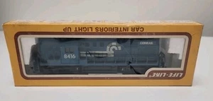 Conrail HO Scale Model 8077 Lighted Observation Car Blue Conrail #8416 - Picture 1 of 5