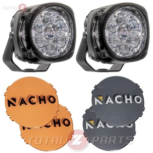 Par de luces antiniebla LED 120W todoterreno NACHO Quatro Combo 4 pulgadas y cubiertas ámbar/humado - Imagen 1 de 12