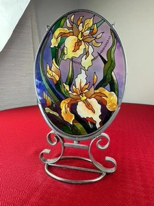 Candelabro con luz de té flor linterna adorno vitral decoración del hogar regalo - Imagen 1 de 8