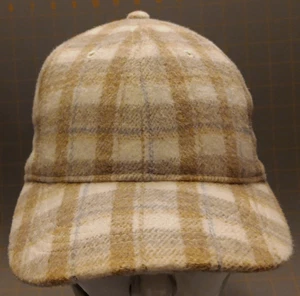 Unisex Ajustable Correa Antiguo Azul Marino Tostado Cuadros Difuso Sombrero Gorra - Imagen 1 de 7