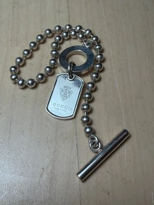 GUCCI DOG TAG T BAR BRACELET - Image 1 of 4