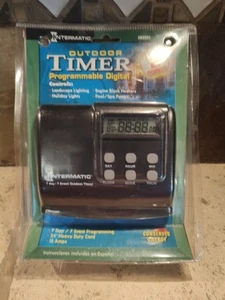 Intermatic HB88RC Digital Two Receptacle Programmable 7 day Outdoor Timer New - Picture 1 of 6