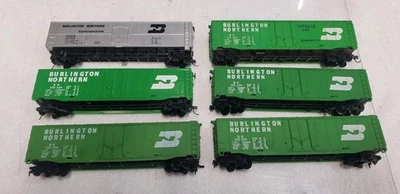 HO SCALE TYCO/ATHEARN BURLINGTON NORTHERN 50'FT PLUG DOOR BOX CAR LOT OF (6)🔥🔥 - Image 1 of 3