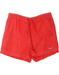 REEBOK Mens Swimming Shorts Medium Red Cotton DP12 - Picture 1 of 3