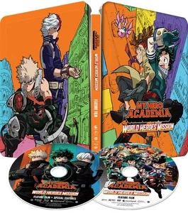 MY HERO ACADEMIA: WORLD HEROES' MISSION [STEELBOOK] [ALL REGIONS] (DVD+ BLU-RAY) - Picture 1 of 6