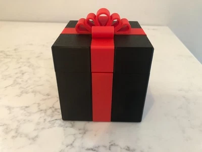 PN PRINTING red and black small reusable christmas present box for giving gifts