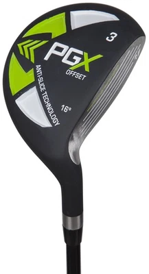 Driver de madera Pinemeadow Golf 12392 PGX Offset 3 para hombre, negro/verde, mano derecha Foto 1 de 4