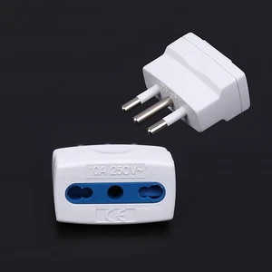 1 Piece 10A To 16A Power Converter Italian To Italian 3 Pins Plug Travel Adapter - Afbeelding 1 van 12