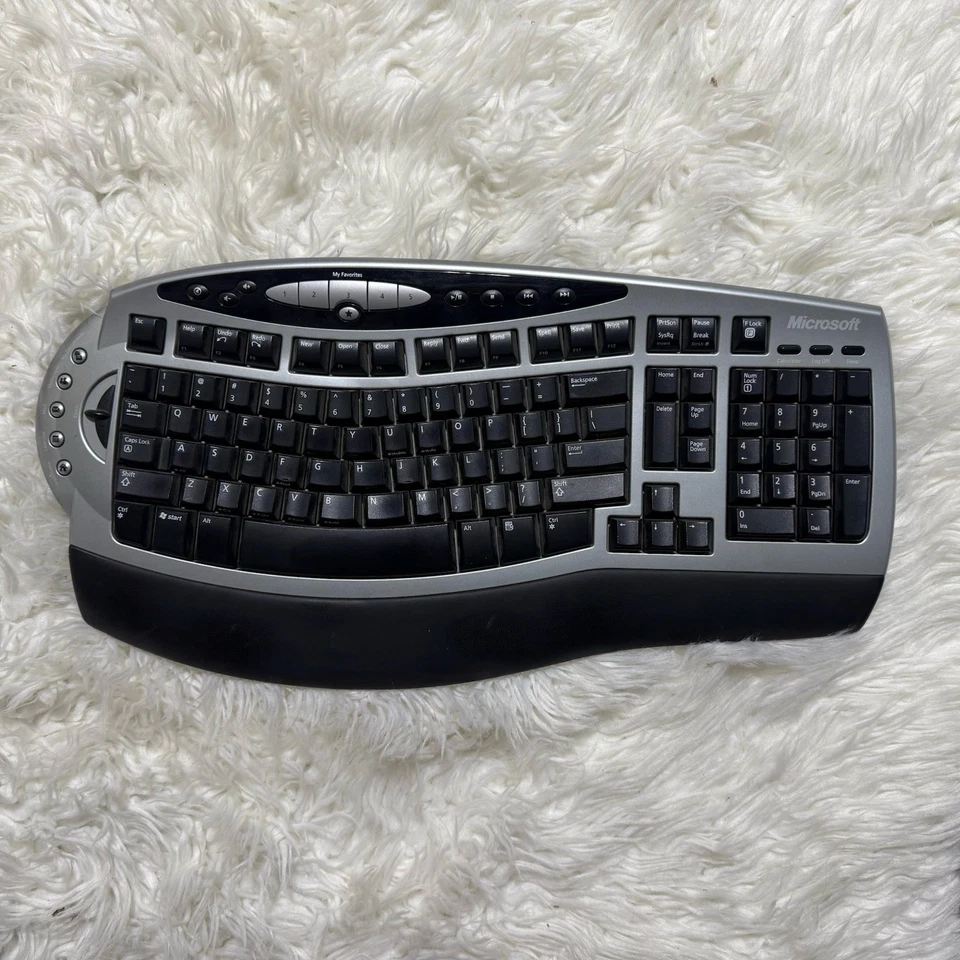 Microsoft Wireless Comfort Keyboard 1.0A Ergonomic Split Design No Dongle - Image 1 of 4
