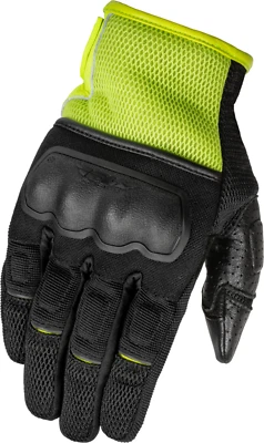 Guantes de motocicleta Fly Racing CoolPro Force - 476-4128 - negros/amarillos de alta visibilidad Foto 1 de 3