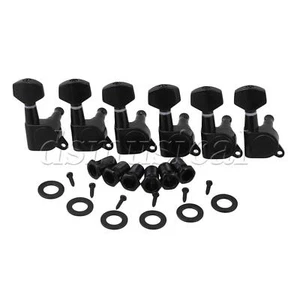 Schwarz versiegelt Stimmwirbel Stimmgerät Maschinenkopf 6R für elektrische Akustikgitarre - Bild 1 von 5