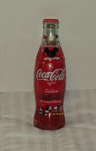COCA COLA DISNEY 75th ANNIVERSARY MICKEY MOUSE FULL WRAPPED BOTTLE - Picture 1 of 3