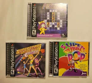 (PlayStation) Puzznic, Super Bobble Pop, Superstar Dance Club - Picture 1 of 10