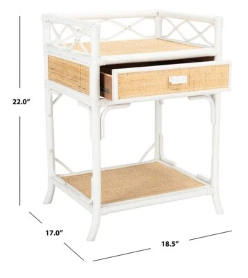 Safavieh RUMI 1 DRWR 1 ESTANTE MESITA DE NOCHE, precio reducido 2172752637 NST4004B Foto 1 de 4