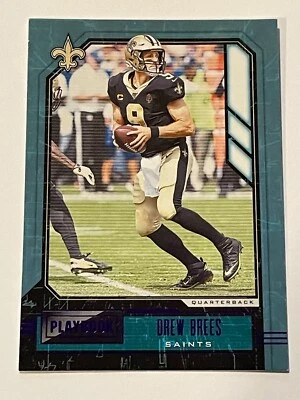 2020 Panini Playbook Football Purple Parallel - Drew Brees - New Orleans Saints - Image 1 of 2