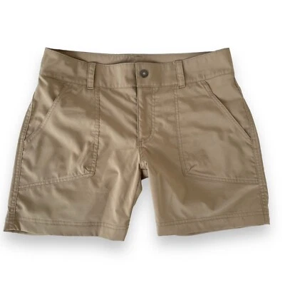 Columbia Shorts Women 6 Tan Chino Flat Omni Shield Advanced Repellency XK 0781 — 第 1/4 张图片