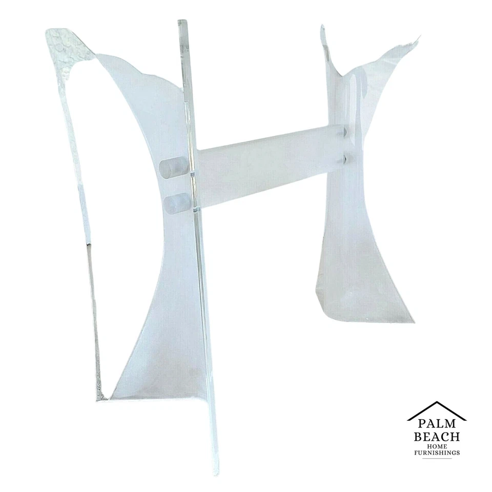 Base de mesa consola Lucite True Butterfly Wings años 70 Foto 1 de 4