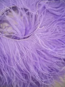 Lavender Premium Ostrich Fringe per yard - Picture 1 of 1
