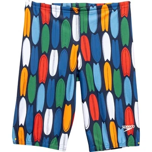 SPEEDO BOY SIZE 6 Surfboard Print Jammer Swim Suit Compression Trunks UPF 50+ - Picture 1 of 1