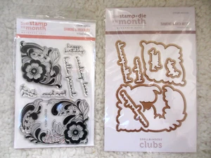 SPELLBINDERS Clear Stamps & Die Diamond and Arch Motif Club Excl NOV22 Art Deco - Picture 1 of 3